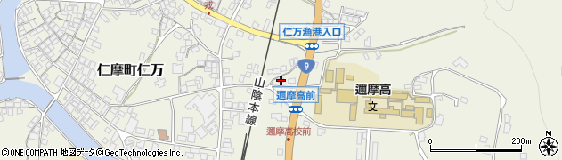 島根県大田市仁摩町仁万（八幡）周辺の地図