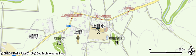 勝浦市立上野小学校周辺の地図
