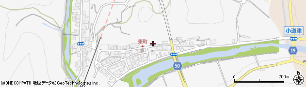 京都府南丹市日吉町殿田東筋周辺の地図