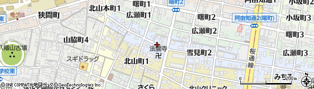 愛知県名古屋市昭和区雪見町1丁目周辺の地図