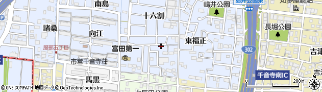 愛知県名古屋市中川区富田町大字千音寺（西福正）周辺の地図