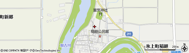 兵庫県丹波市氷上町稲継154周辺の地図