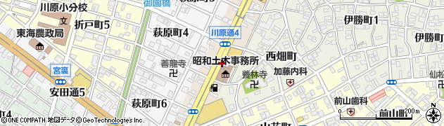 愛知県名古屋市昭和区川原通4丁目周辺の地図