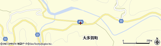 愛知県豊田市大多賀町八子25周辺の地図