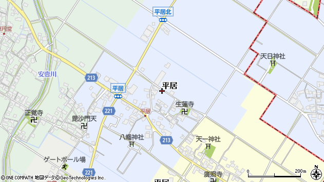 〒529-1322 滋賀県愛知郡愛荘町平居の地図