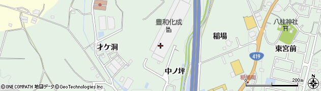 愛知県豊田市西中山町（西宮前）周辺の地図