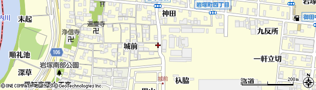 愛知県名古屋市中村区岩塚町城前89周辺の地図