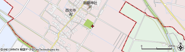 滋賀県愛荘町（愛知郡）元持周辺の地図