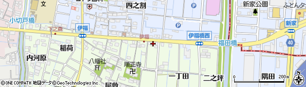 愛知県あま市七宝町下之森（郷東）周辺の地図