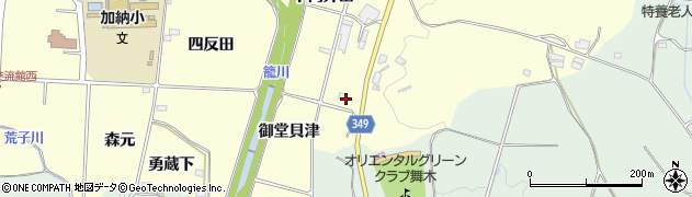 愛知県豊田市加納町御堂貝津周辺の地図