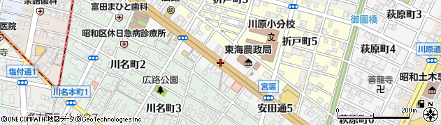 愛知県名古屋市昭和区安田通周辺の地図