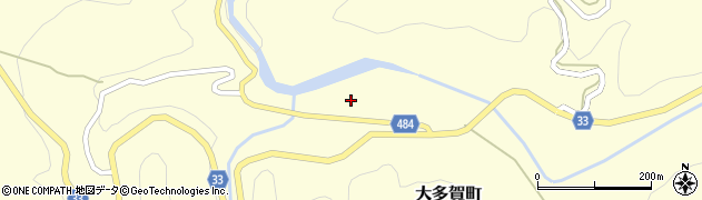 愛知県豊田市大多賀町八子周辺の地図