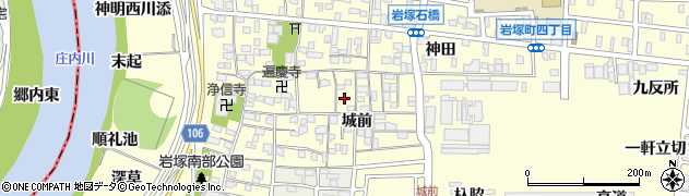 愛知県名古屋市中村区岩塚町城前24周辺の地図