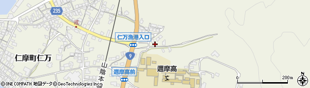 島根県大田市仁摩町仁万高浜周辺の地図