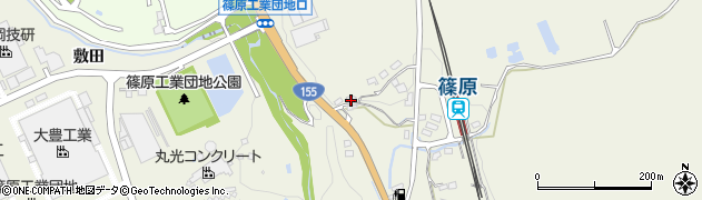 愛知県豊田市篠原町（片坂）周辺の地図