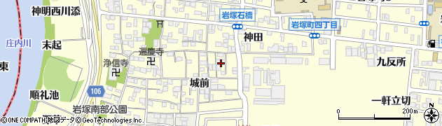 愛知県名古屋市中村区岩塚町周辺の地図