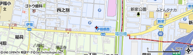 愛知県あま市七宝町伊福（鍛治屋前）周辺の地図