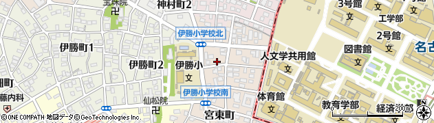 愛知県名古屋市昭和区宮東町54周辺の地図