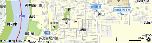 愛知県名古屋市中村区岩塚町城前29周辺の地図