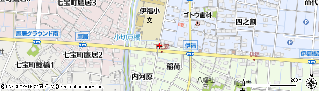愛知県あま市七宝町下之森（北田）周辺の地図