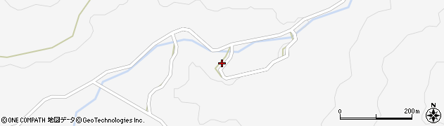 愛知県北設楽郡設楽町東納庫堂ケ平周辺の地図