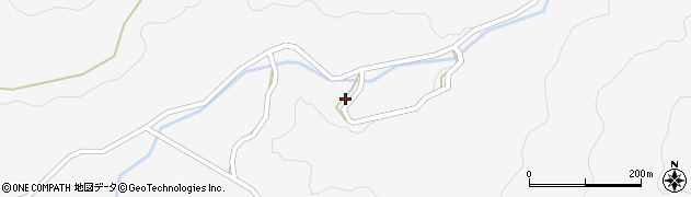 愛知県設楽町（北設楽郡）東納庫（堂ケ平）周辺の地図