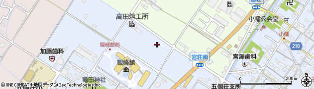 滋賀県東近江市五個荘竜田町周辺の地図