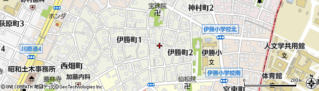 愛知県名古屋市昭和区伊勝町周辺の地図