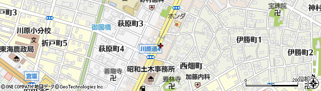 愛知県名古屋市昭和区川原通3丁目周辺の地図