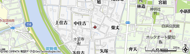 愛知県津島市百町旭55周辺の地図