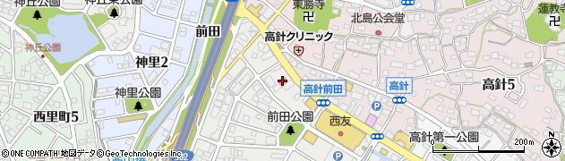名古屋高針郵便局周辺の地図