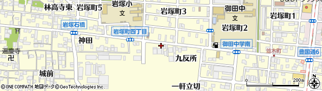 愛知県名古屋市中村区岩塚町（竜子田）周辺の地図