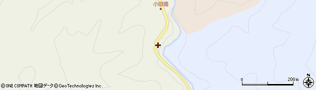 愛知県豊根村（北設楽郡）下黒川（押出）周辺の地図