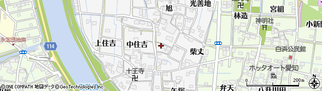 愛知県津島市百町旭54周辺の地図