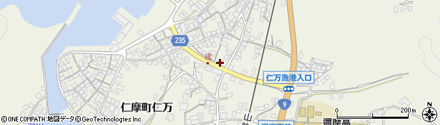 島根県大田市仁摩町仁万明神1424周辺の地図