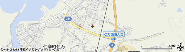 島根県大田市仁摩町仁万明神1417周辺の地図