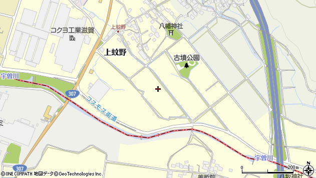 〒529-1203 滋賀県愛知郡愛荘町上蚊野の地図