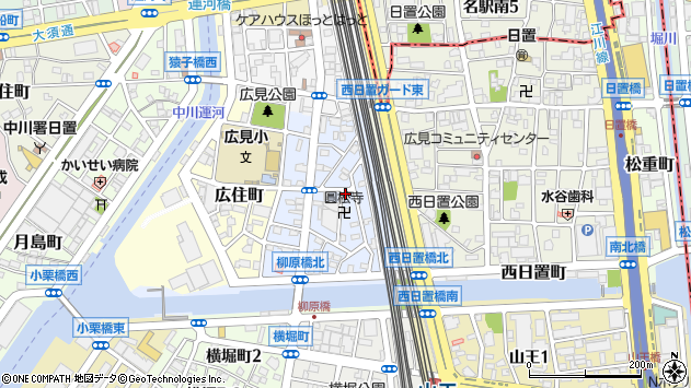 〒454-0006 愛知県名古屋市中川区柳堀町の地図