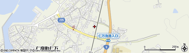 島根県大田市仁摩町仁万明神1414周辺の地図
