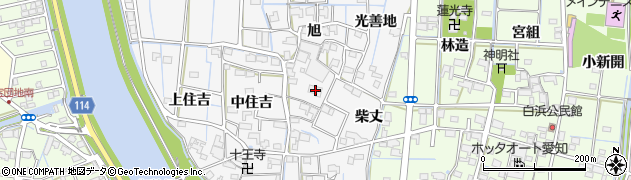 愛知県津島市百町旭48周辺の地図