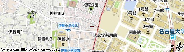 愛知県名古屋市昭和区宮東町21周辺の地図