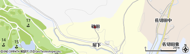 愛知県豊田市栃ノ沢町砂田周辺の地図