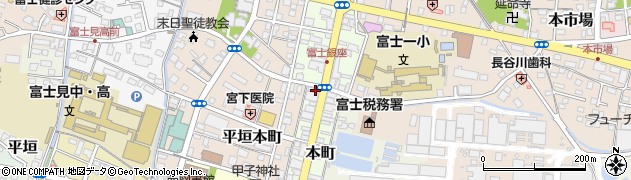 静岡中央銀行富士支店周辺の地図