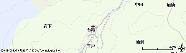 愛知県豊田市菅生町石亀周辺の地図