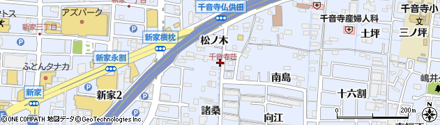 愛知県名古屋市中川区富田町大字千音寺松ノ木周辺の地図