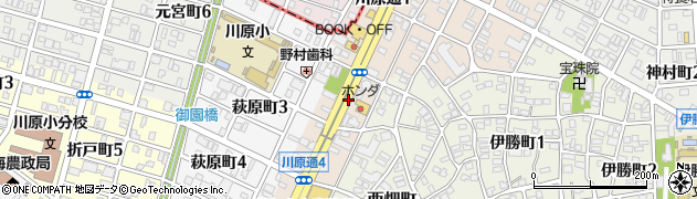愛知県名古屋市昭和区川原通2丁目周辺の地図