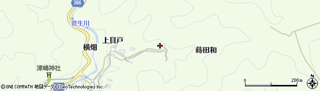 愛知県豊田市二タ宮町（上貝戸）周辺の地図
