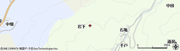 愛知県豊田市菅生町岩下周辺の地図