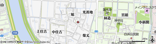 愛知県津島市百町旭40周辺の地図