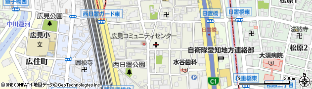 愛知県名古屋市中川区西日置周辺の地図